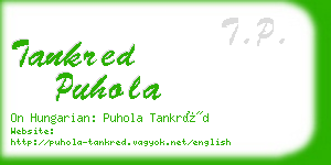 tankred puhola business card